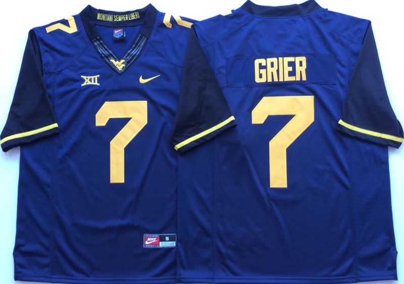West Virginia Mountaineers 7 Will Grier Navy Nike College Football Jersey,We sell and wholesale West Virginia Mountaineers 7 Will Grier Navy Nike College Football Jersey on line form chian!